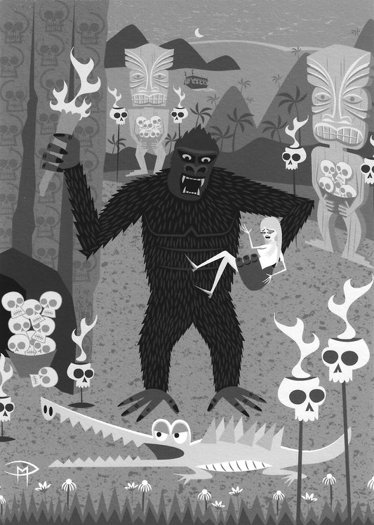 "Skull Island" 5"x7" Giclee Fine Art Print