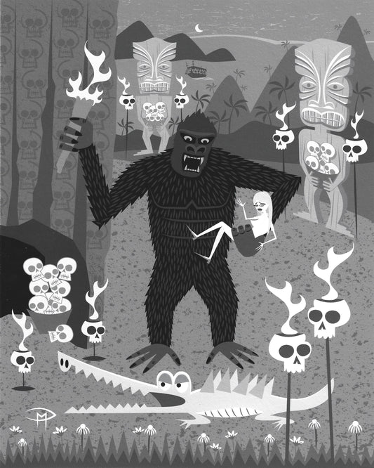 "Skull Island" 8"x10" Giclee Fine Art Print