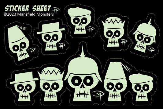 Skulls Sticker Sheet