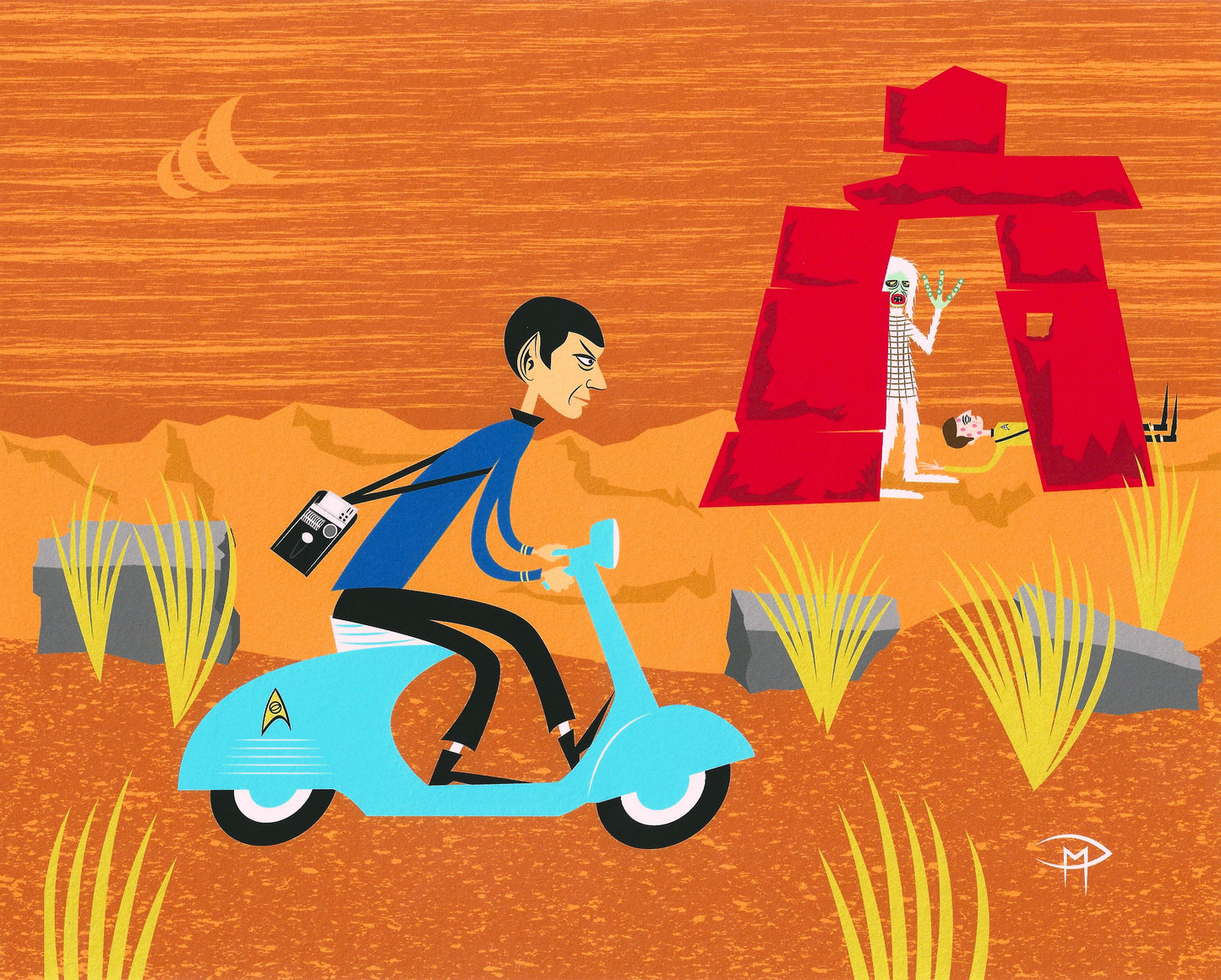 "Spock In Pursuit" 8"x10" Giclee Fine Art Print