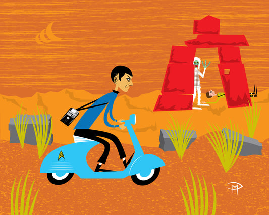 "Spock In Pursuit" 8"x10" Giclee Fine Art Print