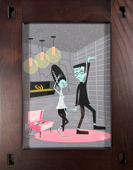 "The Dance" 5"x7" Giclee Fine Art Print FRAMED