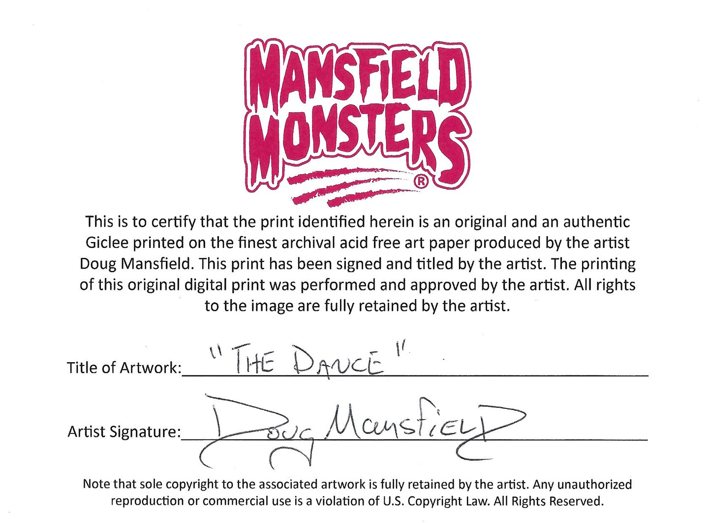 "The Dance" 8"x10" Giclee Fine Art Print