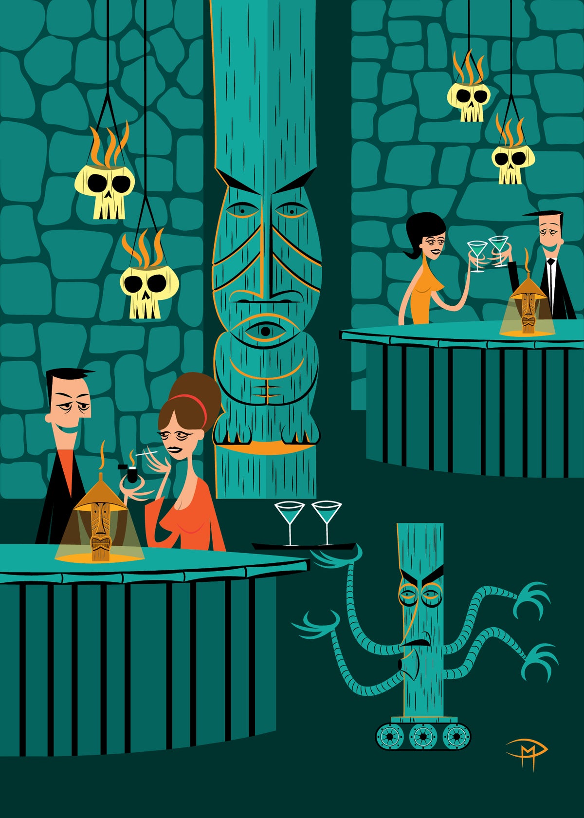 "The Lovers' Hideaway" 5"x7" Giclee Fine Art Print