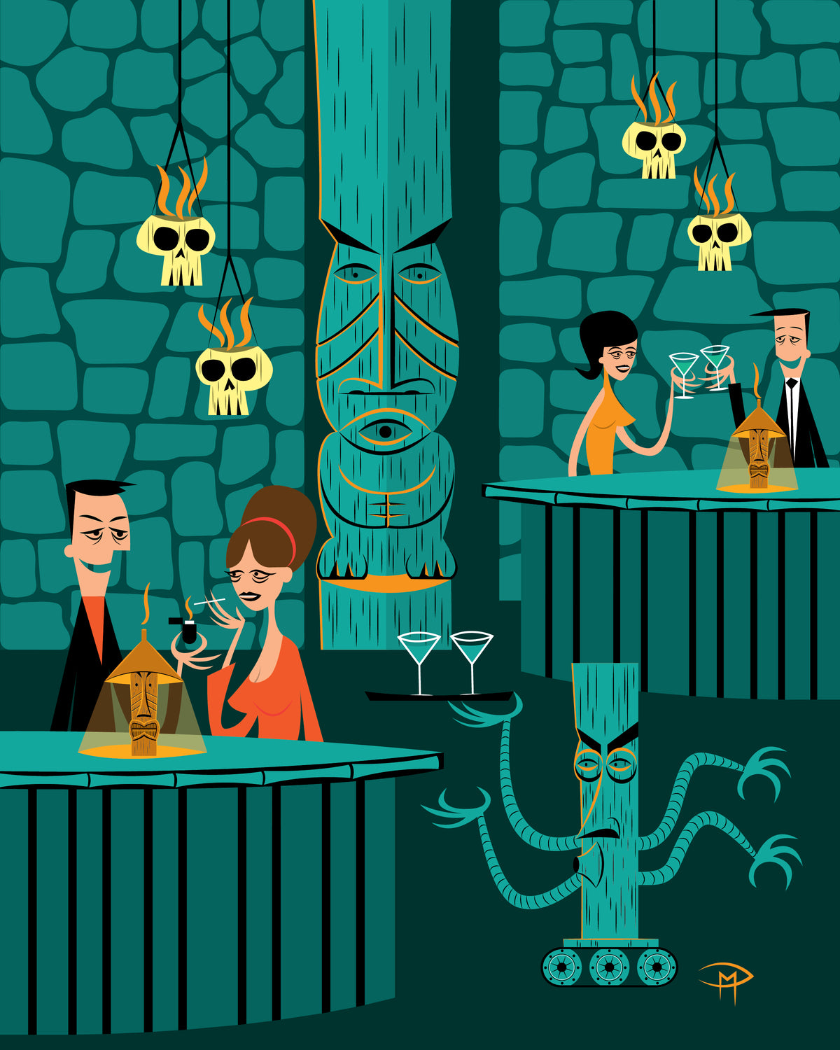 "The Lovers' Hideaway" 8"x10" Giclee Fine Art Print