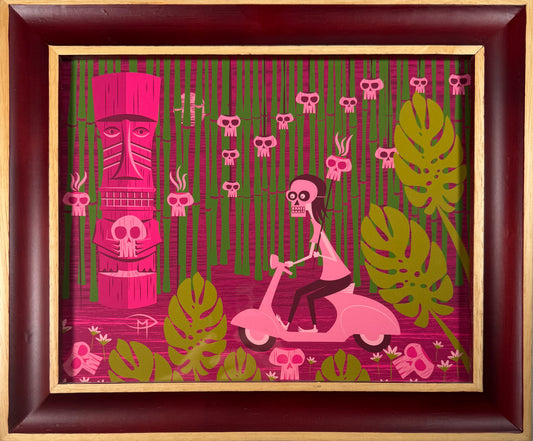 "The Terrifically Tantalizing Terror Tour" 8"x10" Giclee Fine Art Print FRAMED