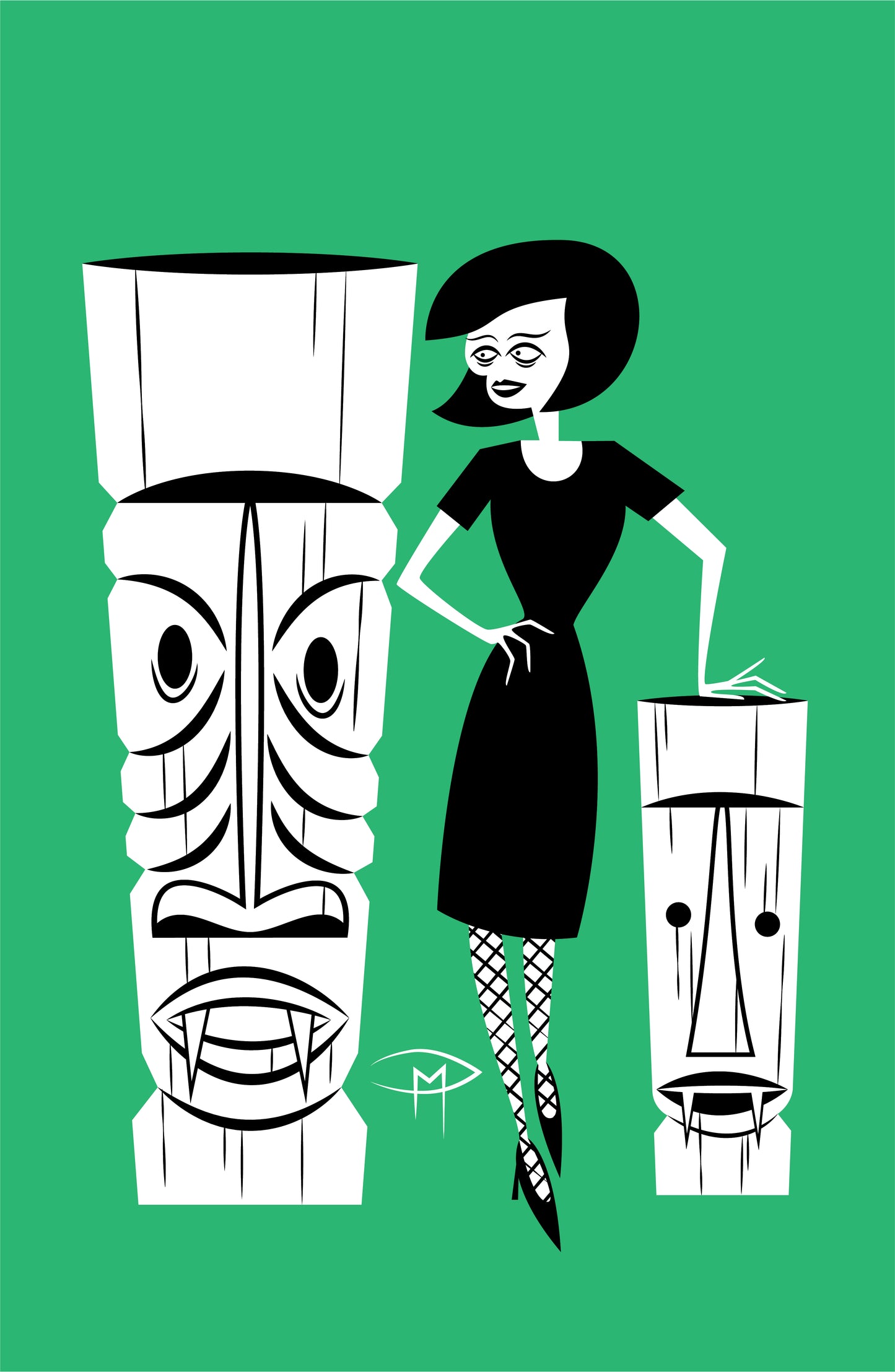 1950's Tiki Ghoul Poster