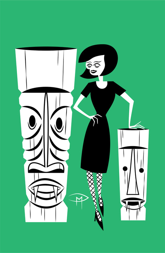 1950's Tiki Ghoul Poster