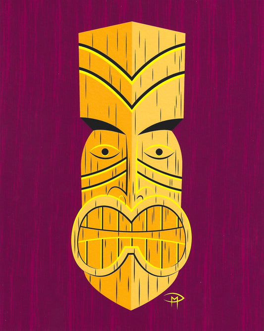 "Tiki Mask" 8"x10" Giclee Fine Art Print