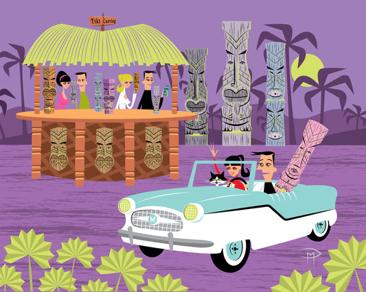 "Tiki Swap Meet" 8"x10" Giclee Fine Art Print