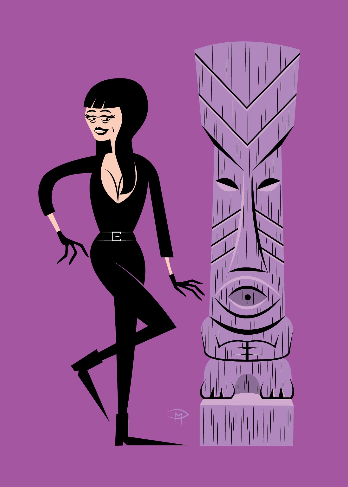 "Tiki Ghool Tura" 5"x7" Giclee Fine Art Print