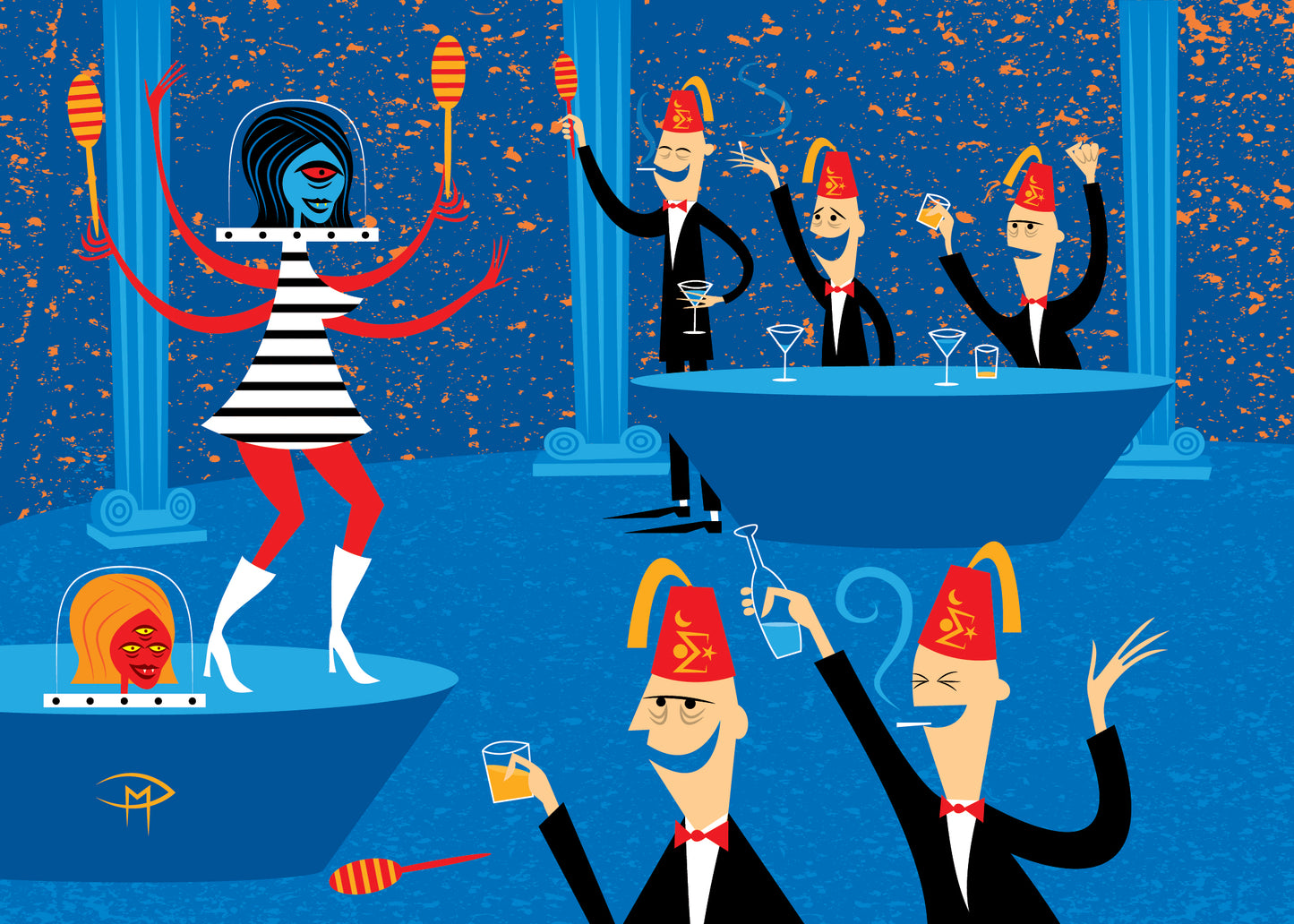 "Welcome Chapter Earth 2447" 5"x7" Giclee Fine Art Print FRAMED