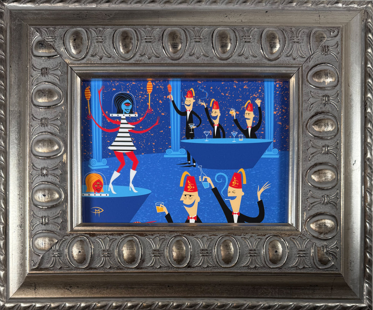 "Welcome Chapter Earth 2447" 5"x7" Giclee Fine Art Print FRAMED