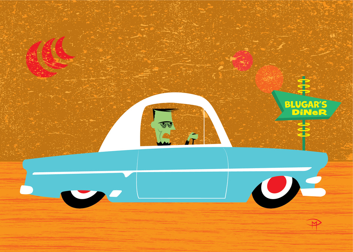 "The Ford He Could Afford" 5"x7" Giclee Fine Art Print