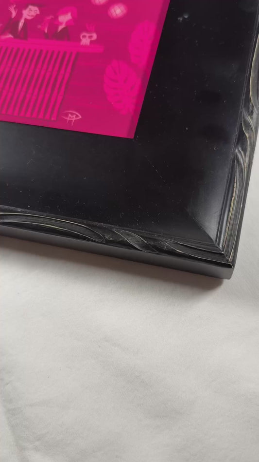 "The Pink Martini" 5"x7" Giclee Fine Art Print FRAMED