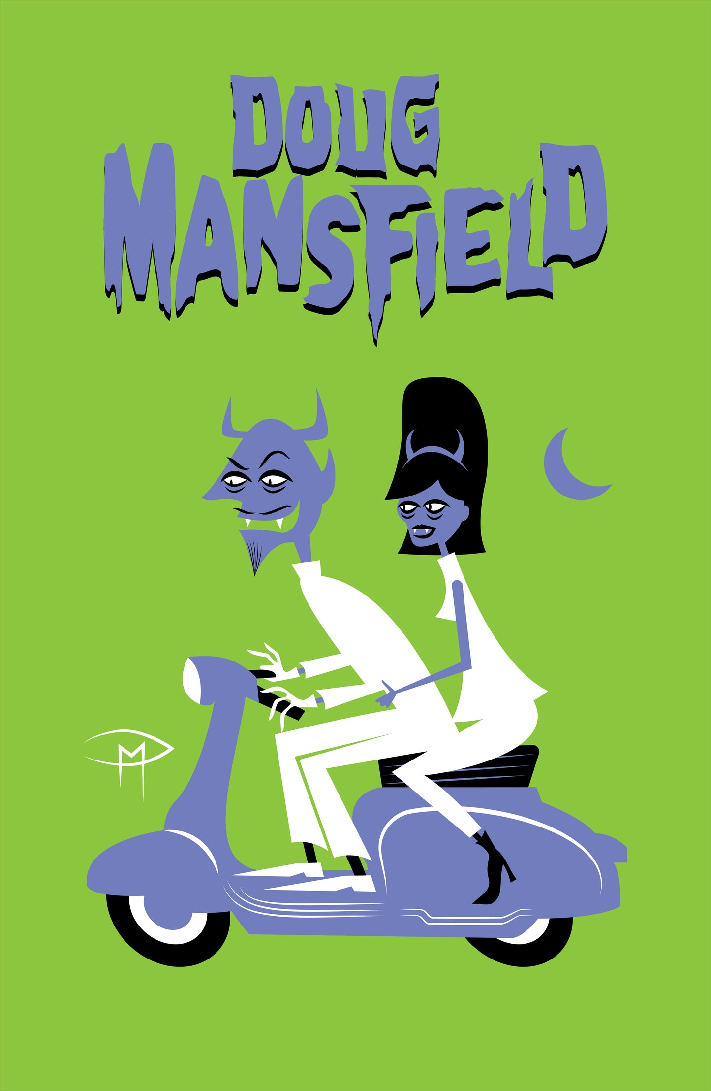 Doug Mansfield Vespa Poster 1