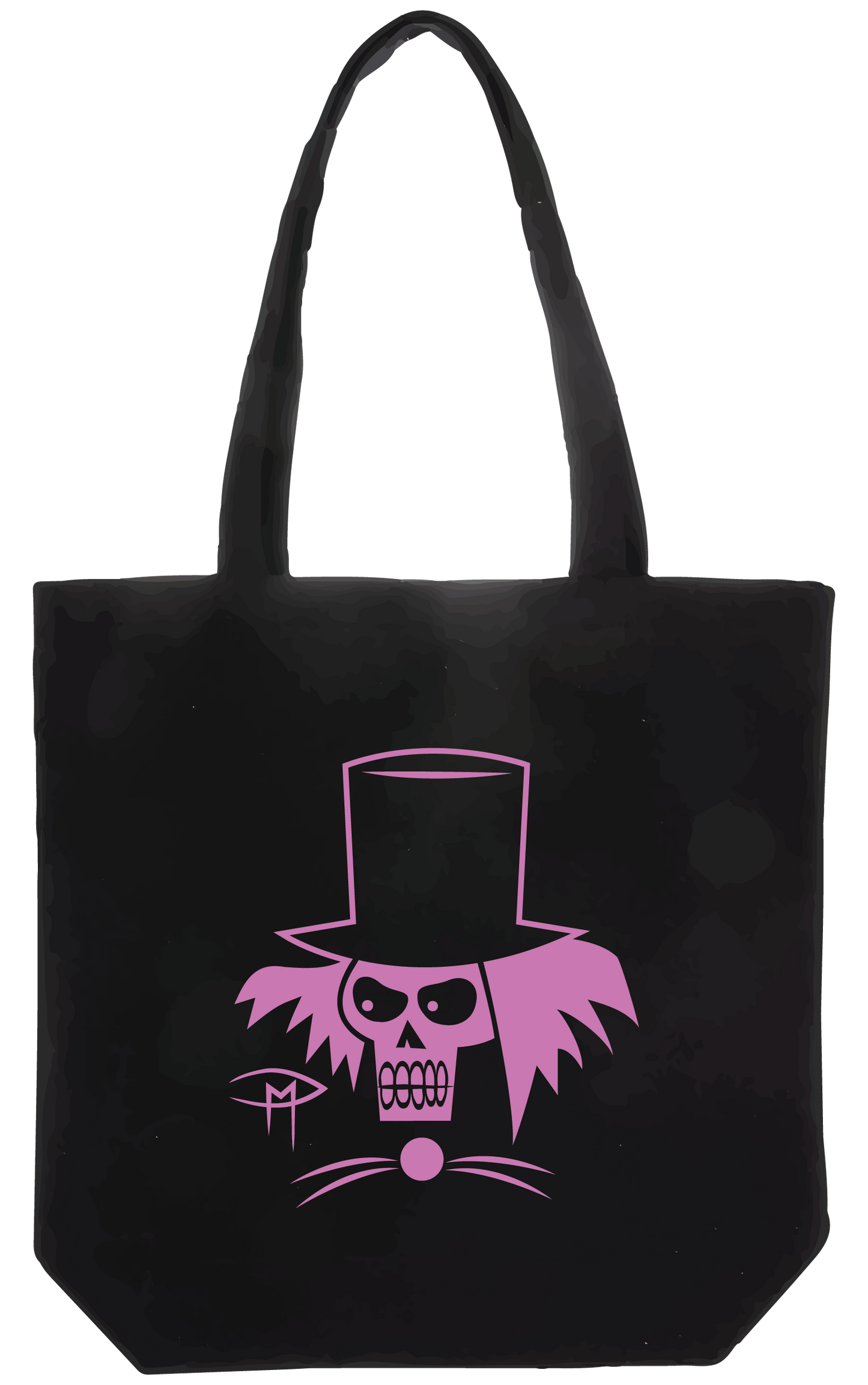 Hatbox Ghost Tote Bag Purple Shimmer Design