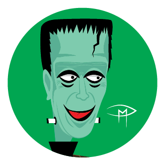 The Munsters 1" Button Set
