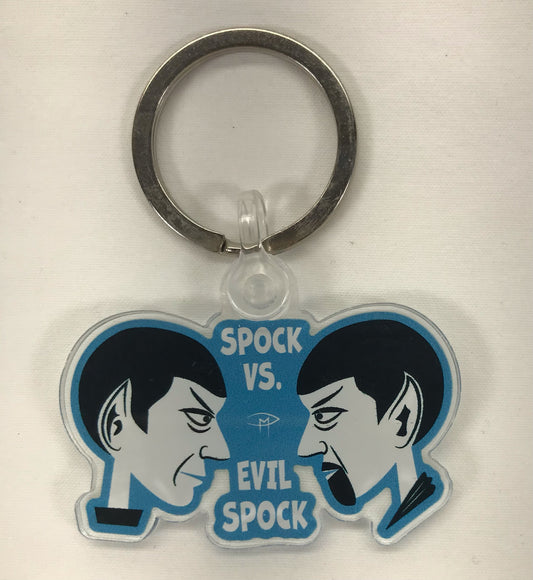 Spock Vs. Evil Spock Keychain