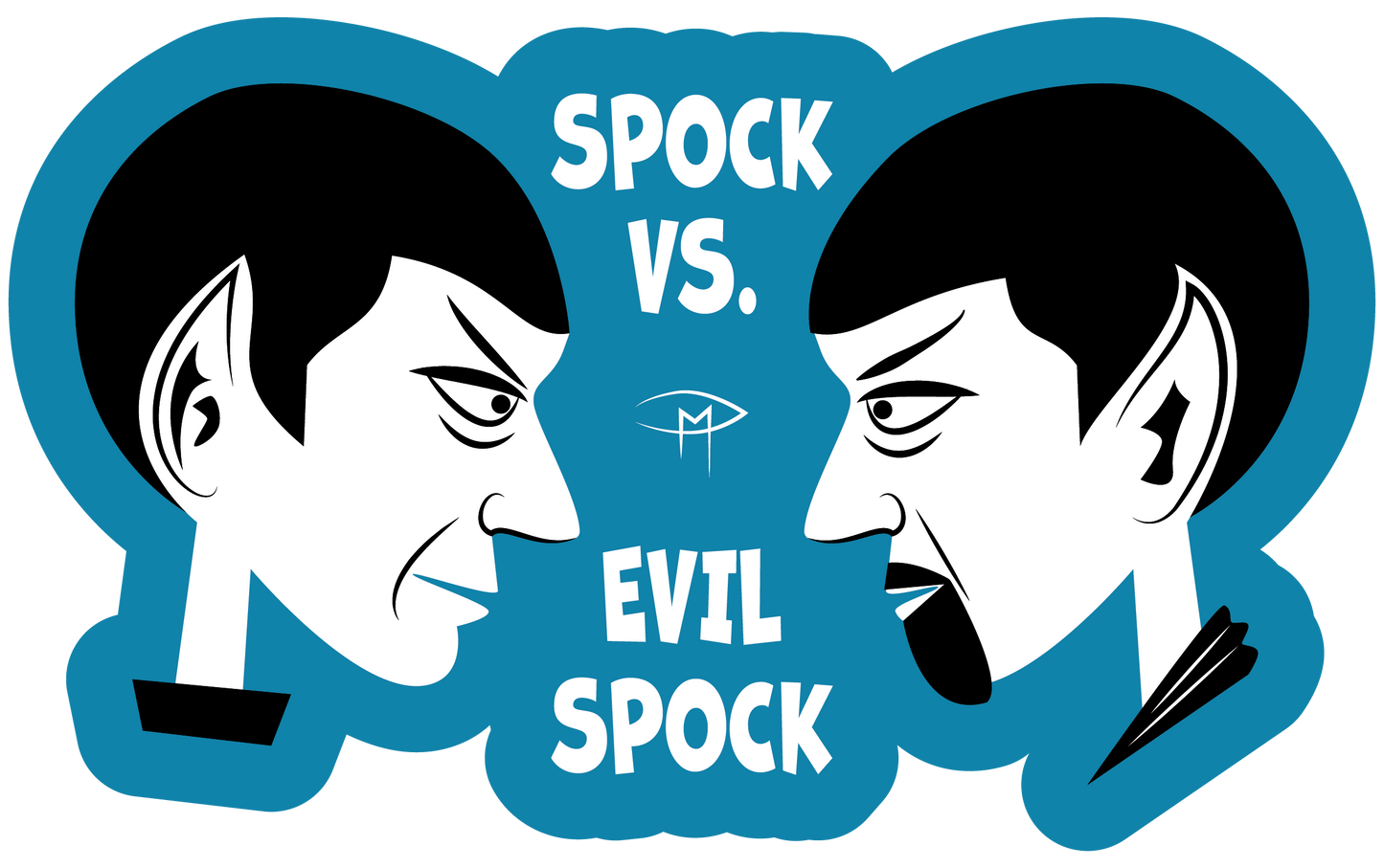 Spock Vs. Evil Spock Magnet