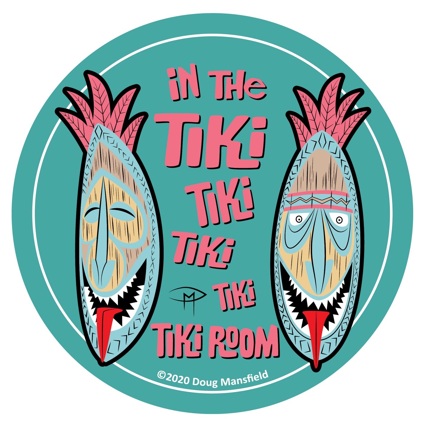 Tiki Room Coaster Set